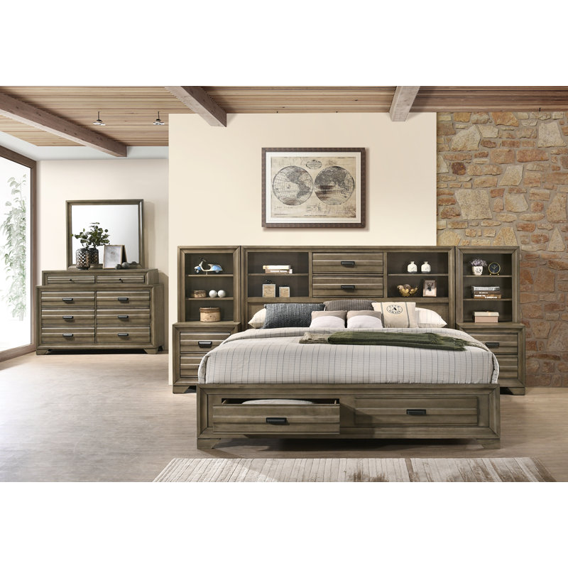 Red Barrel Studio® Laurey Loiret Platform Solid Wood 4 Piece Bedroom Set & Reviews Wayfair
